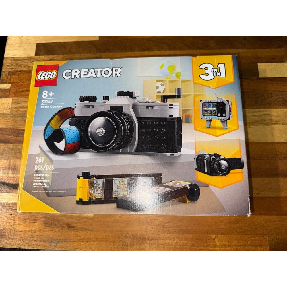 LEGO Creator 3 in 1 Retro Camera Toy, Transform Camera 31147 New Sealed